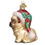Holly Hat Pug Glass Ornament – Old World Christmas